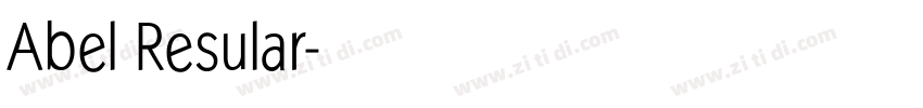Abel Resular字体转换
